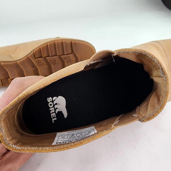 Sorel Evie II Chelsea Boot Womens US 10 Tan Leather Waterproof Pull On Boots - Picture 9 of 11